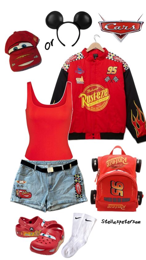 Car Outfit, Cars Disney, Disney Inspired Fashion, Disney Outfit, Disney California, Teenager Outfits, Disney Cars, Disney Outfits, Disney Inspired