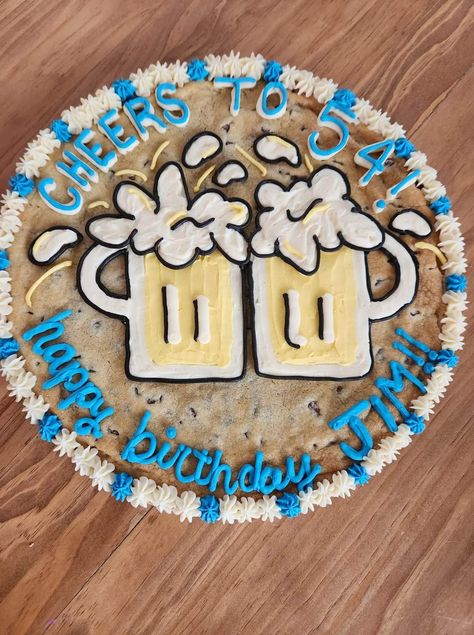 Cookie Cakes Decorated Birthday, Cookie Cake 22nd Birthday, 21st Birthday Cookie Cake For Guys, 30th Birthday Cookie Cake, 19th Birthday Cookie Cake, Cookie Cakes Decorated, Decorated Big Cookie Cake, Cakes Decorated, Cookie Cakes