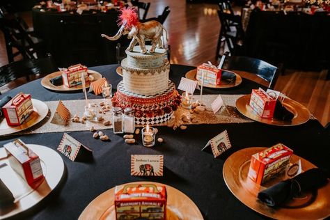 Animal Cracker Favors, Entrance Ceiling, Tent Entrance, Circus Event, Animal Cracker, Faux Cake, Cake Centerpieces, Carnival Birthday Party Theme, Ticket Booth