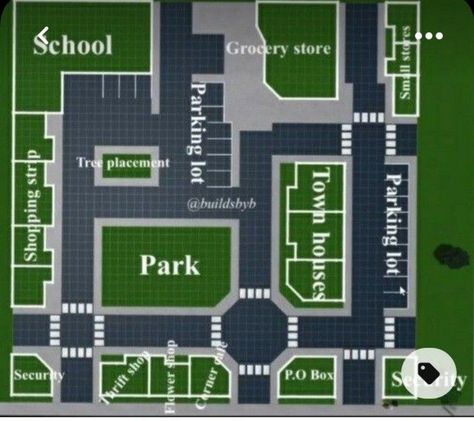 Mansion Floor Plan Minecraft, Minecraft Building Layout Ideas, Minecraft Town Template, Mc House Layouts, Layout Minecraft House, Bloxburg House Layouts Modern Mansion, Roblox City Ideas, Minecraft Town Map Layout, Building Ideas Minecraft Town