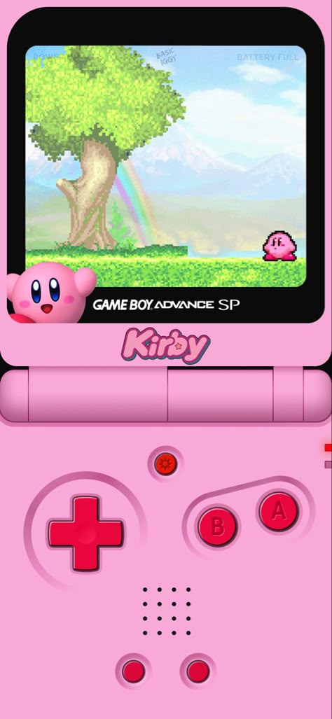 Pink Game Boy Wallpaper, Pokemon Gba Wallpaper Iphone, Video Game Lockscreen, Kirby Homescreen Wallpaper, Gameboy Wallpaper Z Flip Gif, Gba Sp Wallpaper, Kirby Gameboy Wallpaper, Game Boy Advance Sp Wallpaper, 90s Video Games Aesthetic