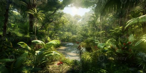 Tropical forest view Background, AI Generated Forest Background Landscape, Rainforest Background, Vietnam Jungle, Rainforest Ecosystem, Jungle Landscape, View Background, Forest Ecosystem, Tropical Background, Forest Plants