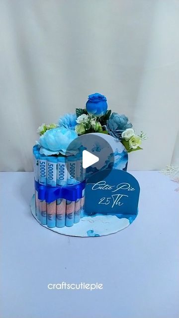 Cutie Pie on Instagram: "Diy Gift Birthday - Ide gift birthday money cake mix bloombox Tutorial update dan detail cek di fb/ytb @craftscutiepie  #tutorial #diy #giftbirthday" Money Cakes Birthday, Money Cake Birthday, Diy Money Cake, Birthday Money Cake, Money Birthday Cake, Money Cake, Birthday Money, Diy Money, Instagram Diy