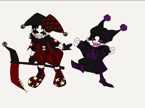 Two jesters. It can be matching pfp!!! Jester Matching Pfp, Clown Matching Pfps, Matching Clown Pfp, Jester Pfp, Clown Outfits, Jester Outfit, Joker Mask, Kings Movie, Clown Clothes