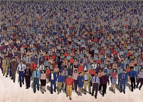 Drawing A Crowd Of People, Crowd Drawing Reference, Crowd Of People Aesthetic, Cuphead Background, Crowd Of People Drawing, Crowd Reference, Crowd Illustration, Crowd Art, Over Population