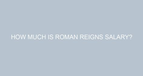 How much is Roman Reigns salary? Roman Reigns is making roughly $5 million a year, making him one of WWE’s highest paid wrestlers. How much does Edge make a year? Keeping all these aside, do you know how much WWE pays Edge to perform on a yearly basis? Here’s the answer. As per Dave Meltzer, […] Wide Ribcage Workout, Big Rib Cage Body Type, Wide Rib Cage Woman, Big Ribcage, Wide Ribcage Body Type, Wide Rib Cage Body Types, Wide Ribcage, Wide Rib Cage, Types Of Cardio