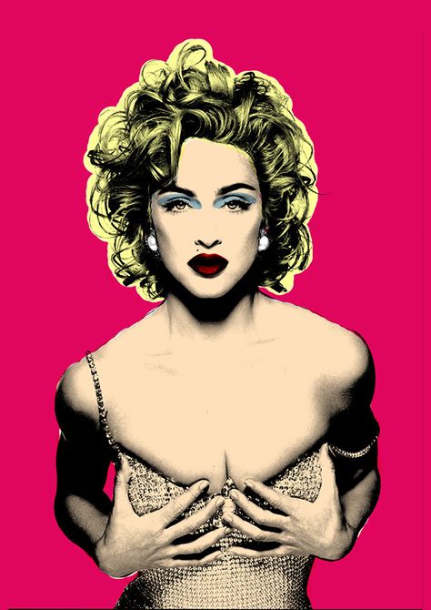 Madonna Art, Portrait Cartoon, Cartoon People, Pop Art Design, Photoshop Cs6, Music Star, Andy Warhol, Pop Music, Art Music