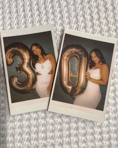 30th Birthday Photo Ideas, Polaroid Birthday Photoshoot, 21st Birthday Polaroid, Birthday Poloroid Ideas, Instax Birthday Ideas, 30th Bday Picture Ideas, 30th Birthday Instagram Post, Instax Birthday Photos, Birthday Photo Card Ideas