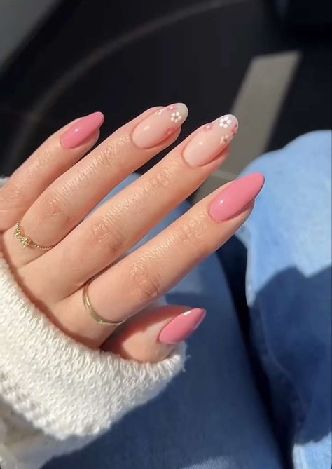 Light Pink Nails With Flowers, Short Gel Nails, Simple Gel Nails, Casual Nails, Blush Nails, Soft Nails, Pink Acrylic Nails, Prom Nails, Short Acrylic Nails