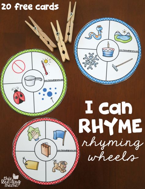 Rhyming Practice Kindergarten, Rhyme Recognition Activities, Rhyme Production Kindergarten, Rhyming Flashcards Free Printable, Rhyming Activities Preschool, Rhyme Activities, Prek Literacy, Reading Readiness, Phonemic Awareness Activities