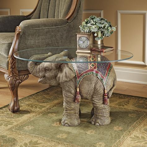 Elephant Festival, Elephant Trunk Up, Elephant Table, Glass Cocktail Tables, Pedestal Table Base, Holi Colors, Velvet Drapes, Elephant Ornament, Elephant Trunk