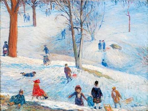 William Glackens, Classic Artists, Frederick Childe Hassam, Ashcan School, American Realism, William James, Williams James, Washington Square Park, Andrew Wyeth