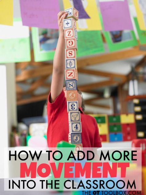 These are great ideas for how to incorporate movement into the classroom for movement and learning, perfect ideas for teachers to help kids with attention or sensory needs, and any student who needs more movement in the classroom and throughout the school day. Creative Movement, Kinesthetic Learning, Teaching Boys, Climbing Trees, Ideas For Teachers, Science Games, Sensory Diet, Substitute Teaching, Sensory Ideas