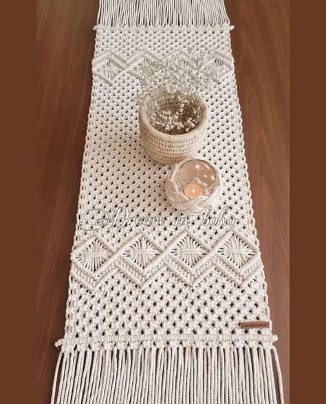 Macrame Rug, Coffee Table Runner, Macrame Runner, Free Macrame Patterns, Macrame Table, Macrame Table Runner, Macrame Knots Pattern, Table Runner Pattern, Macrame Patterns Tutorials