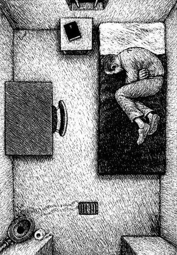 Thomas Ott Thomas Ott Illustration, Claustrophobic Art, Alienation Art, Claustrophobia Art, Arte Peculiar, Deep Art, White Drawing, Arte Inspo, Scary Art