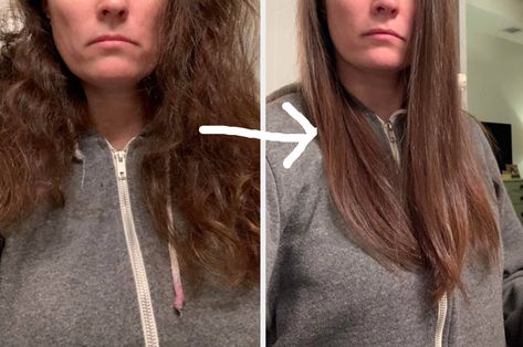 If You Straighten Your Curly Hair, Try These 21 Products Straightened Curly Hair, Straightening Curly Hair, A Blowout, Dream Homes, Naturally Curly, Hair Hacks, Buzzfeed, Beauty Health, Her Hair