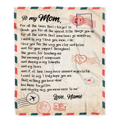 Personalized To My Mom Blanket From Daughter Son Love Letter Mail to Mom Birthday Mothers Day Christmas Gifts Customized Fleece Blanket (Fleece Blanket) #LetterMailBlanket Letter Mail Blanket #FunnyQuotesBlanket Funny Quotes Blanket #MotherBlanket Mother Blanket #FamilyBlanket Family Blanket #ProudMomBlanket Proud Mom Blanket #FleeceBlanket Fleece Blanket #MotherQuotesBlanket Mother Quotes Blanket #MothersDayPresentsBlanket Mothers Day Presents Blanket Letter For Mother From Daughter, Letter To My Mom From Daughter On Her Birthday, A Letter To My Mom From Daughter, Letters For Moms Birthday, Letter For Mom Birthday, Letter For Mother's Day, Letter For Parents From Daughter, Letter For Mom From Daughter, Letters To Mom From Daughter