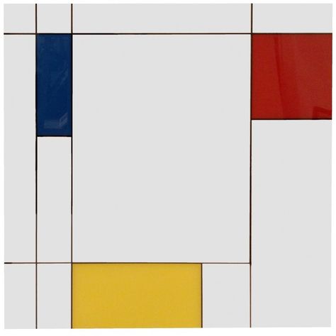 Mondrian Wall, Style Bed, Piet Mondrian, Bed Room, Wall Mirror, Vintage Design, Mirror Wall, Vintage Designs, Bar Chart