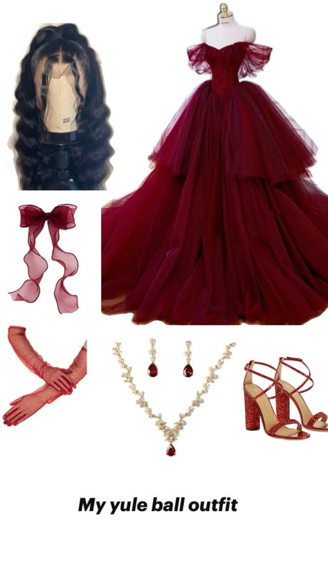 Yule Ball Dress Ideas, Gryffindor Dress, Yule Ball Dress, The Yule Ball, Celestial Dress, Movie Inspired Outfits, Yule Ball, Fairytale Dress, Yule