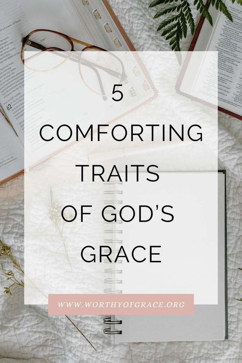 Have you ever wondered about God’s grace? We know it has to do with our salvation, but the truth is God’s grace extends beyond the cross into our everyday lives. Here are five comforting traits of God’s grace for us. #grace #Jesus #salvation #comfortforChristians #encouragementforChristians #Christianblogsforwomen Grace Acronym, Characteristics Of God, Devotional Ideas, Christian Articles, Book Of Hebrews, Throne Of Grace, Nature Of God, Godly Life, Christian Resources