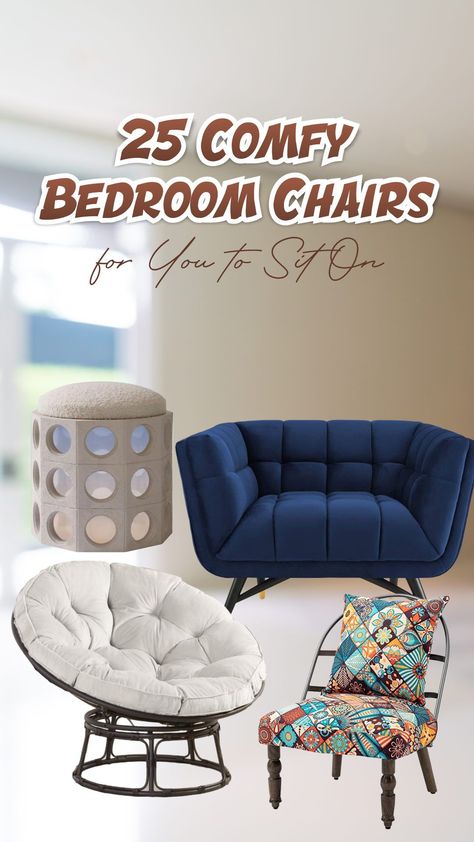 There’s a lot of comfy bedroom chairs on the market. You can even find one that fits your taste and style too. On our list of comfy bedroom chairs, you will find various chairs with different themes, such as vintage, modern, and unique comfy bedroom chairs. Let’s begin now! #bedroomchair #bedroomchairideassmallspaces #bedroomchairideas #bedroomchairrail #bedroomchaircorner #bedroomchairscomfy #bedroomchairideassmallspacescorner #bedroomchairdesign #bedroomchairswooden Comfy Chairs For Bedroom, Comfy Bedroom Chair, Bedroom Chair Ideas, Hammock In Bedroom, Small Chair For Bedroom, Cool Bedroom Accessories, Vintage Leather Chairs, Bespoke Chair, Small Guest Bedroom