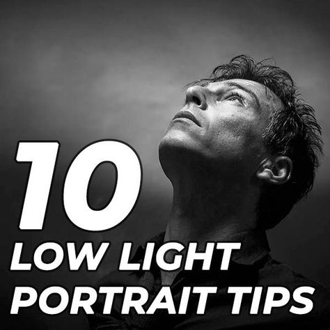 10 Tips for Low Light Portraits Double Portrait Photography, Low Light Studio Photography, Low Key Photography Portraits, Low Light Photography Ideas, Low Light Photography Portraits, Dark Photography Portrait, Photos In The Dark, Low Key Photo, Photoshop Hacks