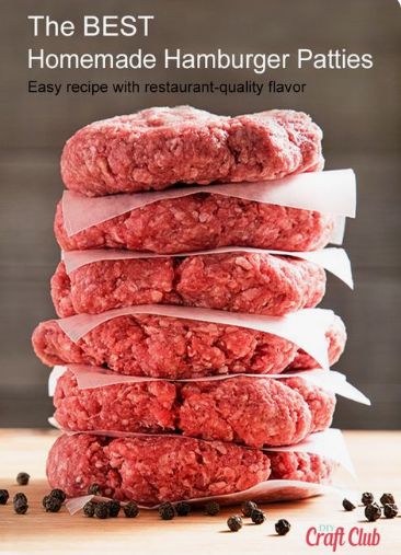 Hamburger Homemade Patties, Homemade Patties Hamburgers, Homemade Burgers Patties Easy, Ground Beef Burger Patties, Juicy Homemade Hamburgers, Burger Patty Recipe Beef Easy, Tasty Hamburger Patties, Good Hamburger Patties, Hamburger Patty Recipes Easy