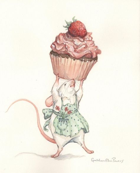 © Gretchen Ellen Powers, Michigan Artist • www.gretchenellenpowers.com • @gretchenellenpowers on Instagram Vintage Mouse Illustration, Fairy Mouse, Gretchen Ellen Powers, Mouse Illustration Cute, How To Draw A Mouse, Mouse Watercolor, Maus Illustration, Mouse Illustration, Mouse Drawing