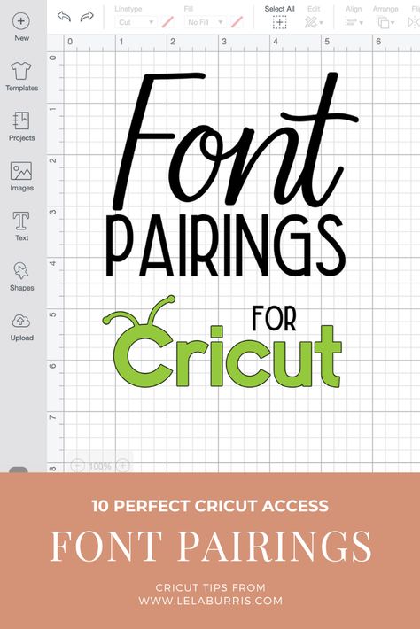 10 Perfect Font Pairings For Cricut Projects - Organized-ish by Lela Burris Vinyle Cricut, Cricut Access, Font Pairings, Cricut Supplies, Cricut Design Studio, Idee Cricut, Cricut Explore Projects, Font Combo, Projets Cricut