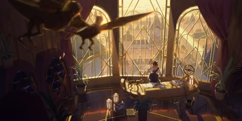 Steampunk Office, Interior Concept Art, Magic House, Finding A Hobby, Location Inspiration, Fantasy Concept, Fantasy Setting, Dnd Art, Interior Concept