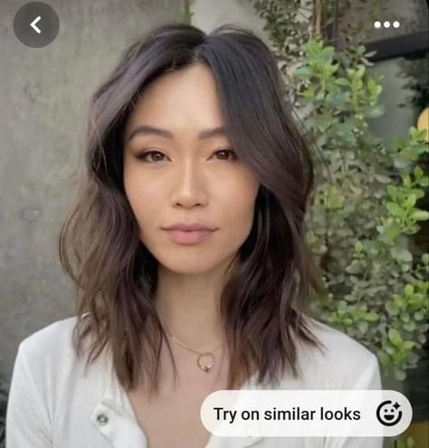 Asian Hair Lob, Mid Length Hairstyles, Mom Haircuts, Black Hair Balayage, Layered Cut, Bangs With Medium Hair, Asian Short Hair, Split Hair, Hairstyles For Layered Hair