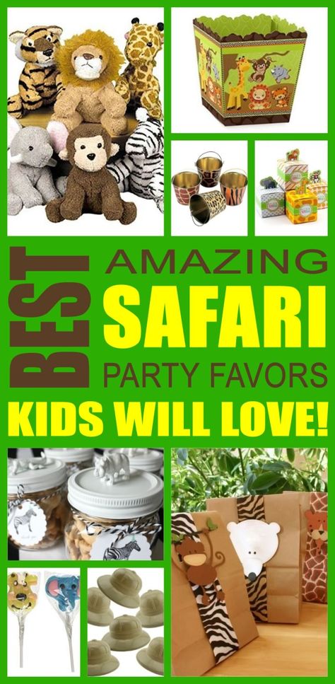 Animal Theme Goodie Bags, Jungle Goodie Bag Ideas, Wild One Birthday Party Favors Goodie Bags, Wild And Three Party Favors, Safari Theme Goodie Bags, 1 Year Party Favors, Jungle Theme Gifts, Wild Animal Party Favors, Safari Birthday Goodie Bags Ideas