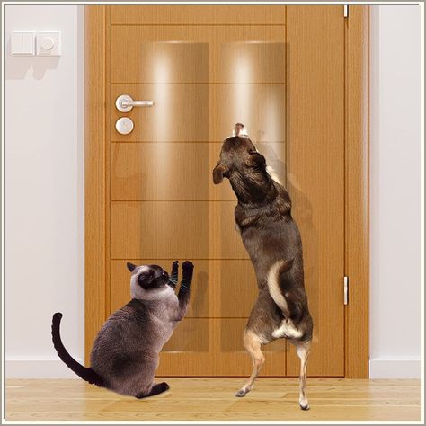 Door Scratch Protector, Protect Your Door, Furniture and Wall with Clear Premium Heavy Duty Door Cover Scratch Shield, Large Door Protector From Dog, Cat Scratching Furniture, Door Protector, Vinyl Doors, Door Guard, Wood Repair, Pet Door, Furniture Scratches, Cat Products