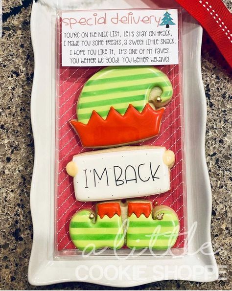 Elf Is Back Ideas, Christmas Dip, Elf Cookies, Cookie Images, Elf Fun, Christmas Sugar Cookies, Cookie Inspiration, Cut Out Cookies, Christmas Goodies