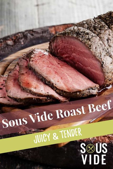 Sous Vide Beef Tenderloin Roast, Instapot Sous Vide Recipes, Beef Roast Sous Vide, Sous Vide Sirloin Roast, Sirloin Tip Roast Sous Vide, Sue Vide Recipes, Sous Vide Top Round Roast, Sous Vide Time And Temp Chart, Sous Vide Sirloin Tip Roast