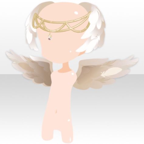 Dancing In A Circle, Angels Dancing, Angel Accessories, Magic Wings, Chibi Body, Manga Hair, Wings Drawing, Art Outfits, Anime Head