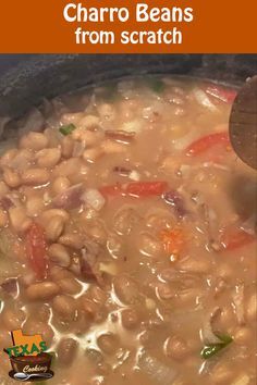 Charro Beans Stovetop, Charro Beans Crock Pot, Easy Charro Beans, Mexican Charro Beans, Charro Beans Recipe, Borracho Beans Recipe, Crockpot Beans, Mexican Beans Recipe, Charro Beans