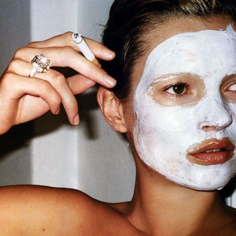 Mario Testino, Kate Moss, A Woman, Mario, Mask, Cream, Ring, On Instagram, White