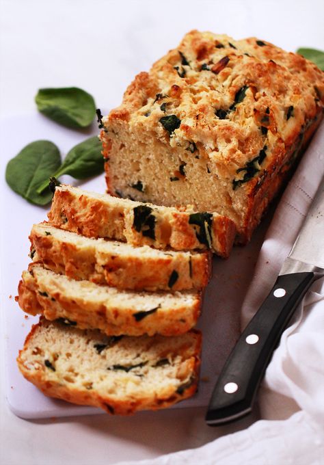 Savory Loaf, Spinach Goat Cheese, Spinach And Goat Cheese, Cheese Loaf, Spinach Bread, Bread From Scratch, Savory Breads, Making Bread, Artisan Bread Recipes