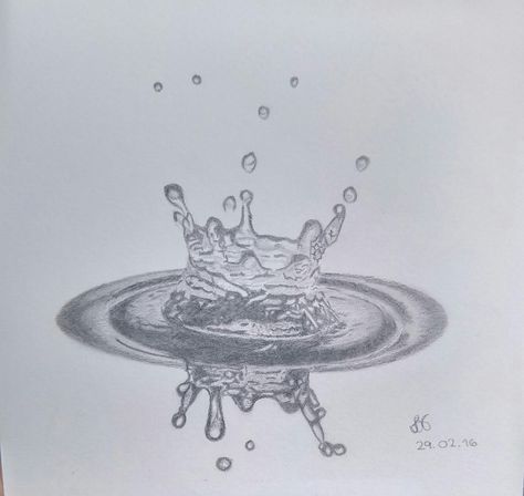 Water drop drawing Drawing Ideas For Adults, Drip Drawing, Drop Drawing, Ripple Water, Water Drop Drawing, Pencil Drawing Ideas, Water Tattoo, Drip Drop, Water Drip