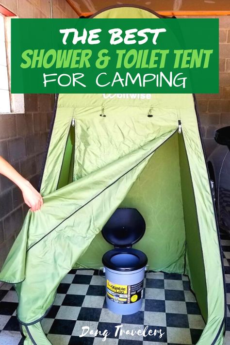 Want to make a rustic situation a little more simple and worry-free, try a shower and toilet tent. You'll find plenty of options out there, but this privacy tent will definitely make your next camping experience a good one. #camping #toilet Bathroom Tent Camping, Camping Potty Ideas, Diy Camp Toilet, Diy Camp Shower Ideas, Camping Bathroom Ideas Outdoor, Camping Bathroom Ideas, Camping Toilet Ideas, Camping Toilet Tent, Camp Toilet