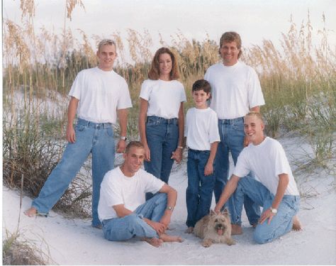 The family beach shot in jeans and a white shirt. A staple in every Orange County home. DON'T let this happen to you. Denim And White Beach Family Photos, White Tee Blue Jeans Family Photoshoot, White Shirts And Jeans Family Photo, White Shirt Blue Jeans Family Pictures, Jeans And T Shirt Family Photoshoot, White Tshirt And Jeans Photoshoot Family, White Shirt And Jeans Family Pictures, Family Photoshoot Jeans And White, Family Jeans Photoshoot