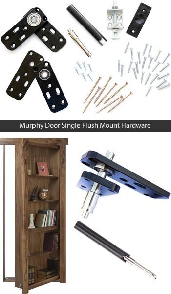 Murphy Door Bookcase Door Kits – Decluttered Now! Dold Dörr, Hidden Door Bookcase, Murphy Door, Bookshelf Door, Door Aesthetic, Black Barndominium, Secret Doors, Door Bookcase, Hidden Doors