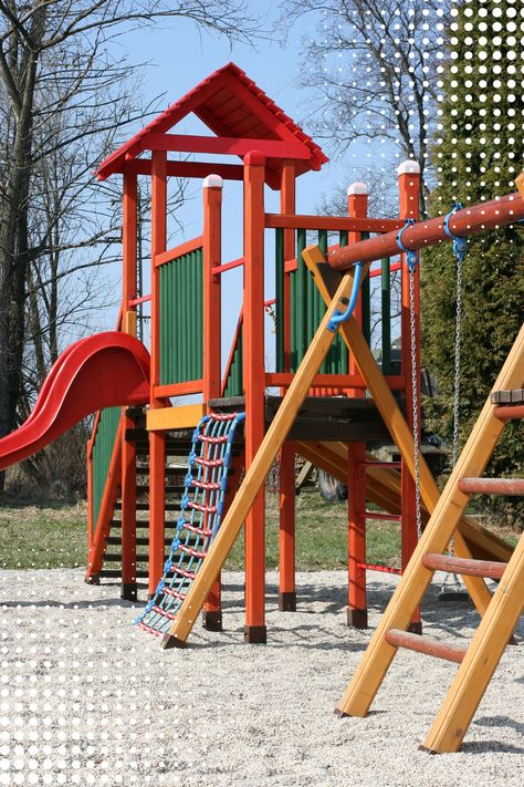 Exploring the best material for playground surface? Consider rubber tiles for their shock absorption and easy maintenance. They come in various colors, blending safety with style, making your playground a vibrant and secure place for children to play. Matilda Illustration, Playground Surface, Garden Diary, Illustration Board, Rubber Tiles, Tyres Recycle, Synthetic Turf, Pea Gravel, Finishing Materials