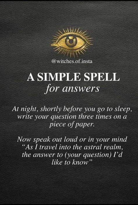 Spell For Answers, Protection Spell For Workplace, Spells For Someone Who Wronged You, Spells For Mental Clarity, Spells For Health And Healing, Spells That Actually Work No Ingredients, Incantations Witchcraft, Spiritual Spells, Simple Spells