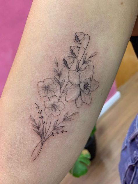 Narcissus Flower Bouquet Tattoo, Lily And Narcissus Tattoo, Violet And Lily Tattoo, Narcissus And Violet Flower Tattoo, Violet And Narcissus Tattoo, Penguin Flower Tattoo, Lily And Violet Flower Tattoo, Holly And Narcissus Flower Tattoo, Daffodil And Iris Tattoo