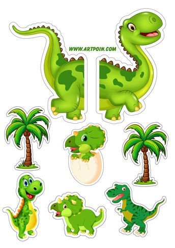 Dinosaur Cake Topper Printable, Jungle Cartoon, Dinosaur Cake Topper, Cake Topper Printable, Dinosaur Printable, Dinosaur Cake Toppers, Dinosaur Printables, Dinosaur Cake, 2nd Birthday