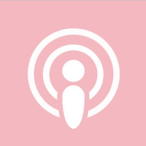 Pink Podcast Icon, Podcasts Icon, Pink Iphone Icons, Podcast App Icon, Photo Pink Icon, Aesthetic Icons For Apps Pink Phone, Pink Icons For Apps, Podcast Icon, Pink Apps