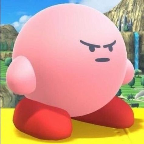 Angry Kirby Kirby Memes, Kirby Art, Memes Of The Day, Seriously Funny, Cute Memes, Meme Faces, Undertale Au, Super Smash Bros, What’s Going On