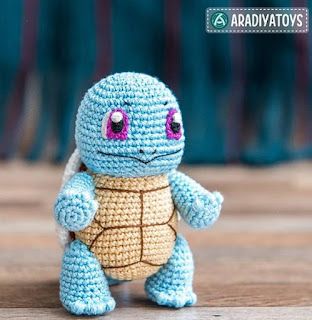 Crochet Squirtle, Crochet Pattern Pokemon, Pokemon Amigurumi Pattern, Pokémon Crochet, Pokemon A, Peacock Crochet, Pokemon Amigurumi, Pokemon Crochet, Pokemon Crochet Pattern